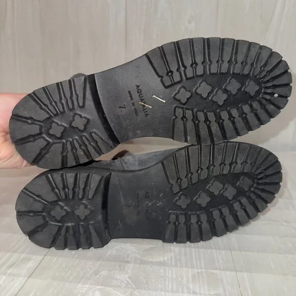 Aquatalia Gray Suede Ankle Boots - Picture 5 of 7